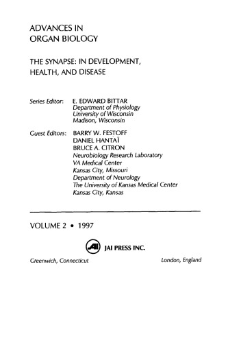 ﻿سیناپس: در توسعه، سلامت، و بیماری