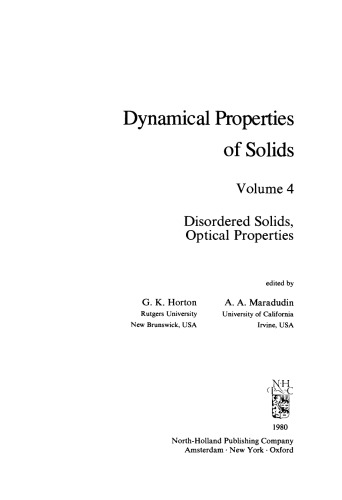 ﻿جامدات بی نظم ، خصوصیات نوری