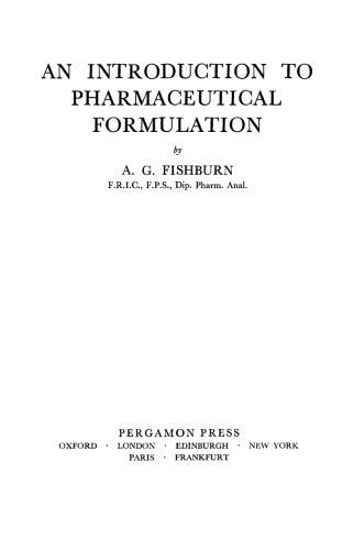 مقدمه ای بر فرمولاسیون دارویی