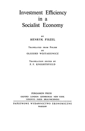 ﻿کارایی سرمایه گذاری در اقتصاد سوسیالیستی