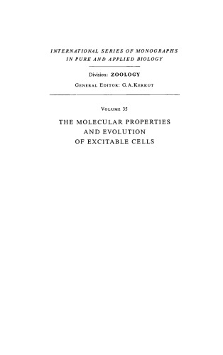 خصوصیات مولکولی و تکامل سلولهای هیجان انگیز