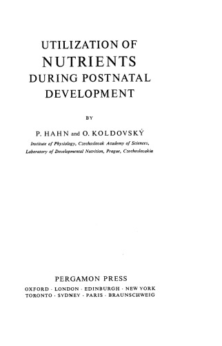 ﻿استفاده از مواد مغذی در طول رشد پس از زایمان