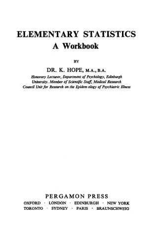 ﻿آمار ابتدایی. یک کتاب کار