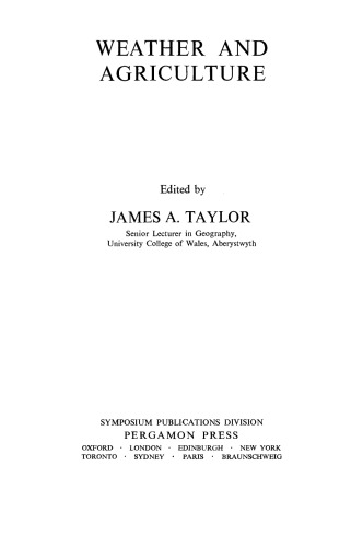 ﻿آب و هوا و کشاورزی