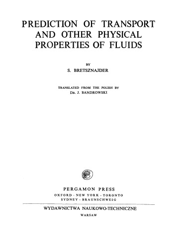 ﻿پیش بینی حمل و نقل و سایر خواص فیزیکی سیالات