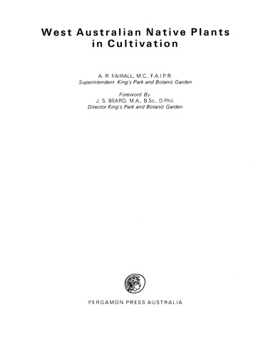 ﻿گیاهان بومی غرب استرالیا در حال کشت