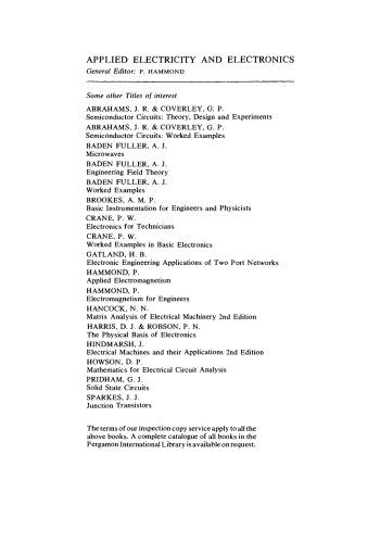 نظریه و طراحی شبکه های تطبیق باند پهن. برق و الکترونیک کاربردی