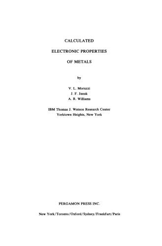 محاسبه مشخصات الکترونیکی فلزات