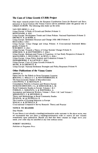 مطالعه رشد و نزولی. اروپای شهری