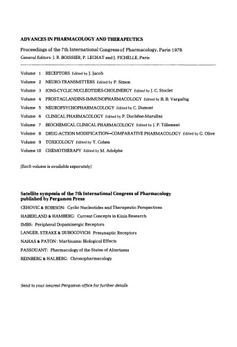 ﻿گیرنده ها مجموعه مقالات هفتمین کنگره بین المللی داروشناسی ، پاریس ، 1978