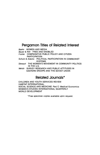 زنان در دو آلمان. مطالعه تطبیقی ​​یک سوسیالیست و یک جامعه غیر سوسیالیستی