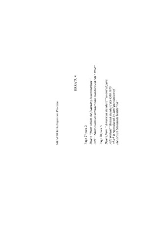 ﻿فرآیندهای تبرید کتابچه راهنمای عملی در مورد خواص فیزیکی مبردها و کاربردهای آنها