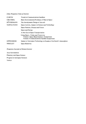 فضانوردی برای صلح و پیشرفت بشر. مجموعه مقالات بیست و یکمین کنگره بین المللی فضانوردی ، دوبرونیک ، 1-8 اکتبر 1978