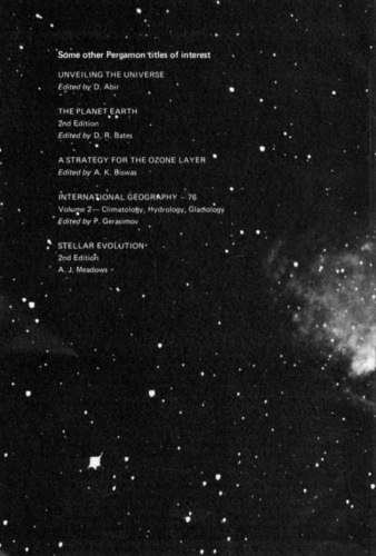 ﻿زمین و کیهان. کتابی در رابطه با محیط زیست انسان روی زمین به محیط زیست زمین در کیهان