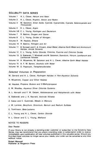 ﻿الکل با آب سری داده های حلالیت