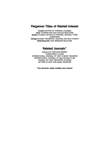 انتقال حرارت و جریان سیال در سیستمهای هسته ای