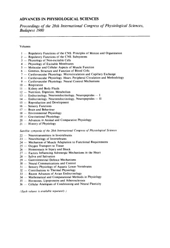 ﻿مکانیسم های دفاعی دستگاه گوارش سمپوزیوم ماهواره ای بیست و هشتمین کنگره بین المللی علوم فیزیولوژیکی، پچ، مجارستان، 1980