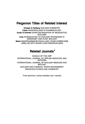 برنامه های هسته ای و رادیو شیمی