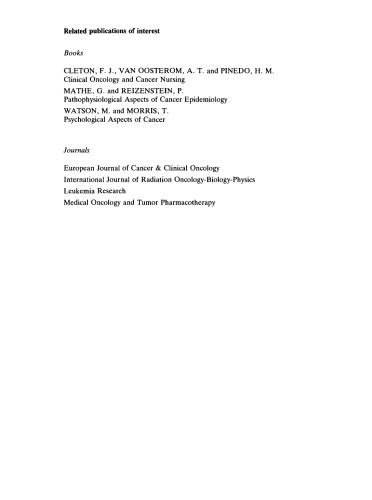 ﻿اپیدمیولوژی لوسمی و لنفوم. گزارش کارگاه بین المللی صندوق تحقیقات سرطان خون، آکسفورد، انگلستان، سپتامبر 1984