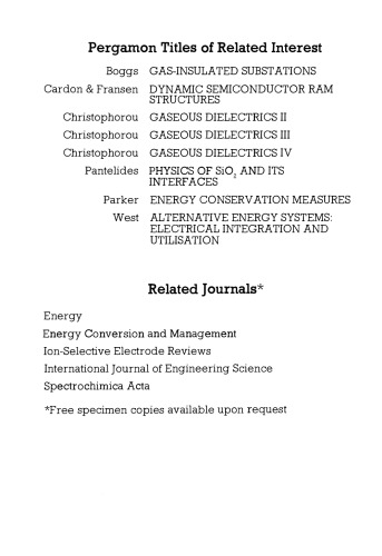 ﻿Gaseous Dielectrics V. مجموعه مقالات پنجمین سمپوزیوم بین المللی دی الکتریک گازی ، ناکسویل ، تنسی ، ایالات متحده آمریکا ، 3 تا 7 مه 1987