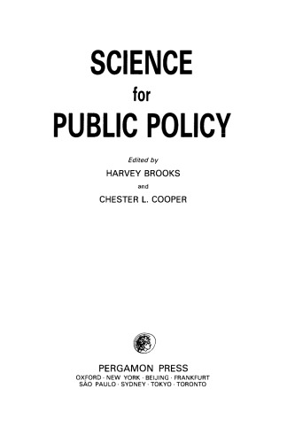 ﻿علم برای سیاست عمومی