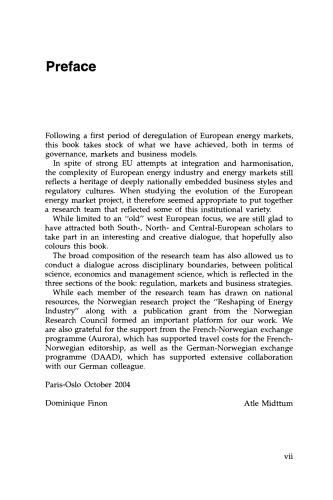 تغییر شکل صنایع گاز و برق اروپا. مقررات ، بازارها و استراتژی های تجاری