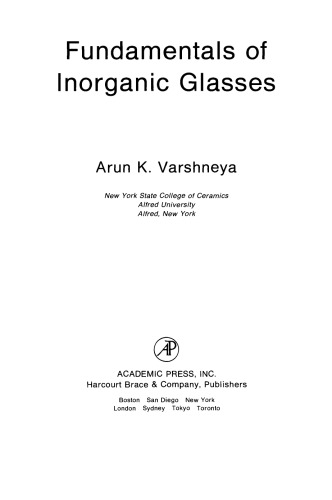 ﻿اصول شیشه های معدنی