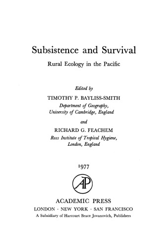 ﻿امرار معاش و بقا. اکولوژی روستایی در اقیانوس آرام