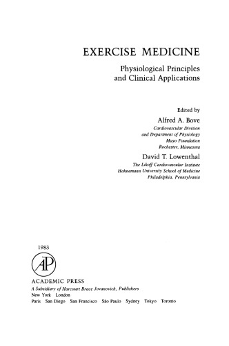 ﻿ورزش پزشکی. اصول فیزیولوژیکی و کاربردهای بالینی