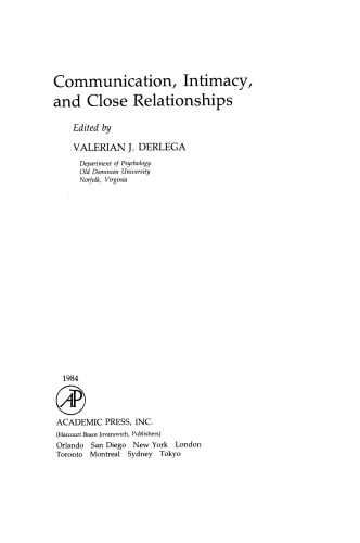 ﻿ارتباط، صمیمیت و روابط نزدیک