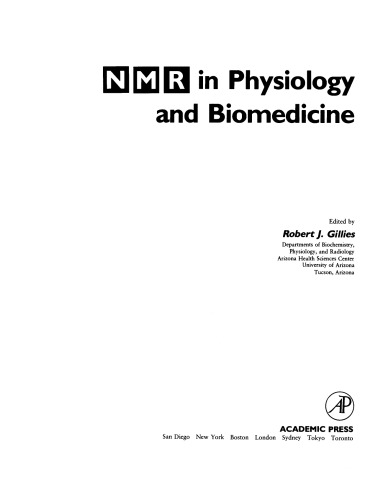 ﻿NMR در فیزیولوژی و زیست پزشکی