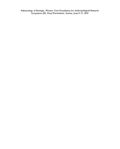 ﻿پالئواکولوژی برینگیا