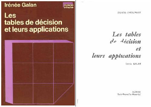﻿Les tables de decision et leurs applications