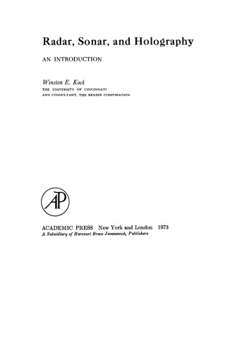 ﻿رادار، سونار و هولوگرافی. یک مقدمه