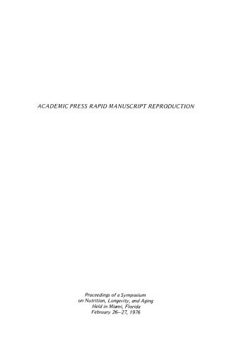 طول عمر تغذیه و پیری