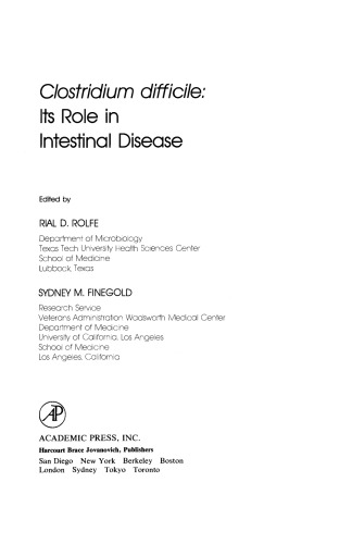 ﻿کلستریدیوم دیفیسیل. نقش آن در بیماری های روده ای