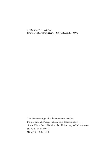 ﻿بذر گیاه. توسعه ، حفظ و جوانه زنی