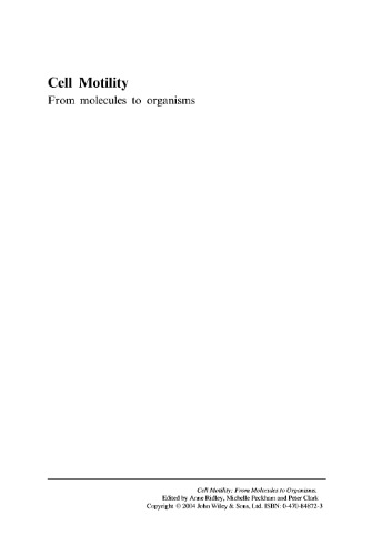 تحرک سلولی: از مولکول ها به موجودات