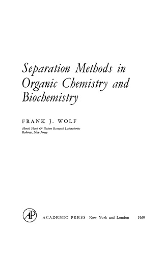 روش های جدایی در شیمی آلی و بیوشیمی