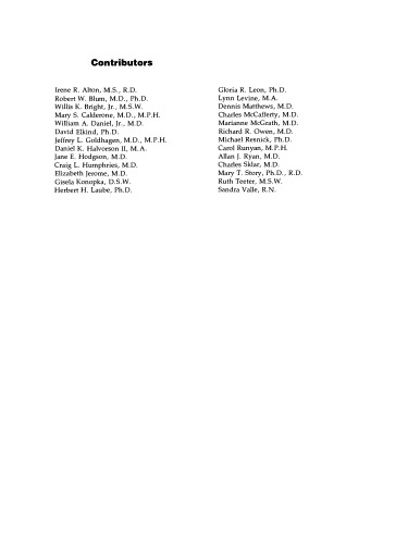 ﻿مراقبت های بهداشتی نوجوانان. مسائل بالینی