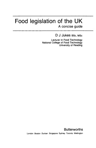 ﻿قانون مواد غذایی انگلستان راهنمای مختصر