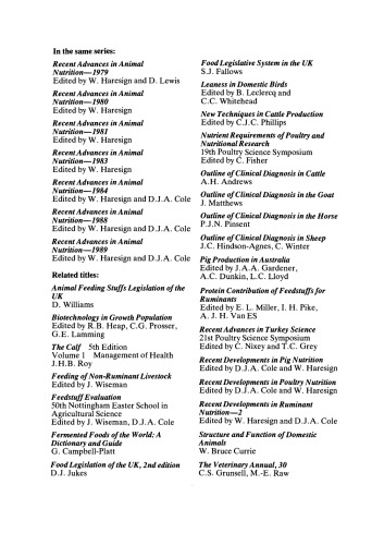 پیشرفت های اخیر در تغذیه حیوانات