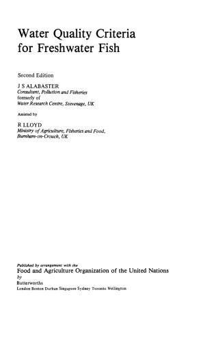 ﻿معیارهای کیفیت آب برای ماهیان آب شیرین