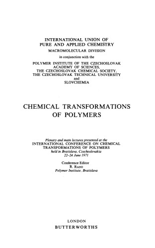 تبدیل شیمیایی پلیمرها