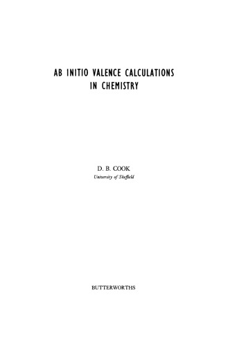 ﻿Ab Initio Valence محاسبات در شیمی