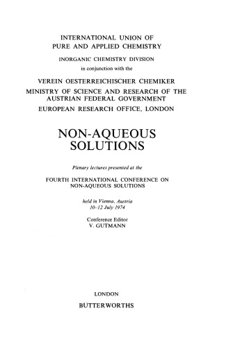 ﻿چهارمین کنفرانس بین المللی راه حل های غیر آبی. وین 1974