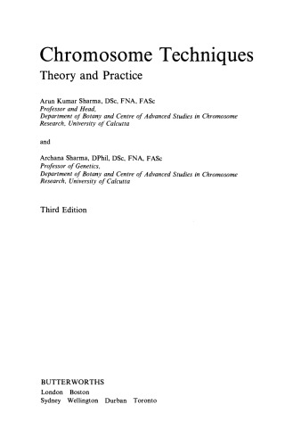 تکنیک های کروموزومی نظریه و تمرین