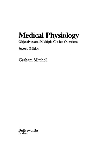 ﻿فیزیولوژی پزشکی. اهداف و سوالات چند گزینه ای