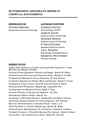 تجزیه و تحلیل سیستم های مقدماتی برای مهندسین فرآیند