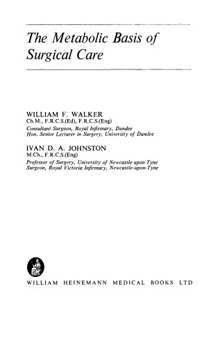 ﻿اساس متابولیک مراقبت های جراحی